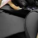 EKR CRV Seat Covers Custom Fit for Honda CRV 2017 2018 2019 2020 2021 2022,Leather Car Seat Cover Full Set for Trucks SUV,Waterproof Car Seat Cushion,Faux Leather (Black)