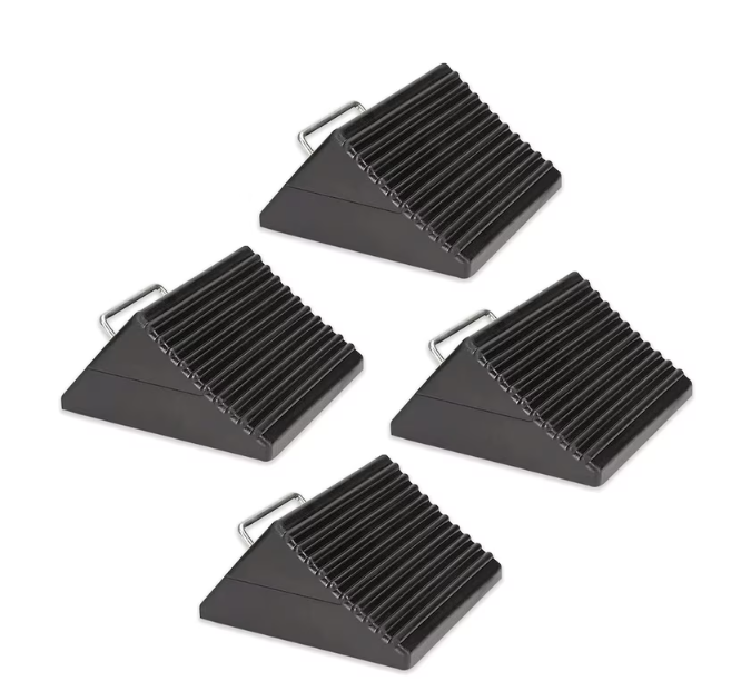 AFA Tooling Car Ramps with Wheel Chocks for RVs and Trucks, Large, 4 pk, L