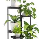 5 Tier Tall Metal Plant Stand, Duty Tiered Flower Shelf for Patio Garden