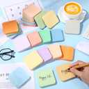 Maitys 24 Pads Round Corner Sticky Notes Bulk 3 x 3 Colorful Cute Pastel Self Sticky Note Macaroon Aesthetic Shaped Memo for Office School Student Teacher Nurses Supplies 2400 Sheet 12 Color