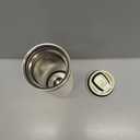 Stanley AeroLight Transit Bottle 16 oz | Locking Drink Through Lid | Leak Resistant Water Bottle or Coffee Travel Mug | Lightweight Insulated Stainless Steel | BPA-Free | Cream Glimmer