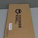 COOKING KING 8-Inch Stainless Steel Pan, Hybrid Nonstick Frying Pan, Skillet, 3-Ply Clad Cookware, Even Heat Distribution, Dishwasher & Oven Safe, with Stay-Cool Handle, Induction Compatible