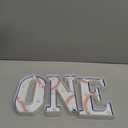 Rookie Year 1st Birthday Decorations 8.07 Inch Baseball One Letters Light Birthday Decor Light up Letters for Centerpieces Table Backdrop 1 Year Old Football Party Supplies Boy or Girl