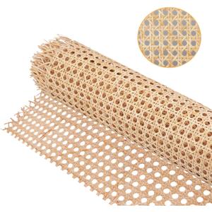 18" Width Cane Webbing 3.3Feet, Natural Rattan Webbing for Caning Projects, Woven Open Mesh Cane for Furniture, Chair, Cabinet, Ceiling
