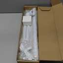 Anovo Flag Pole Kit Upgraded Holder, Stainless Steel 6 FT Flag Poles with1 Inch Metal 360° Rotating Flag Pole Rings TwoPosition Flag Pole Bracket Mounting for Outside House Porch(6 FT  White)