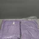 MUXHOMO 7 Pieces Full Comforter Set, Soft Bed in a Bag Full Size, All Season Bedding Set with Comforter, Flat Sheet, Fitted Sheet, Pillowcases & Shams, Greyish Purple