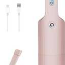 Portable Hand Vacuum Cleaner Handheld Cordless Cleaner for Pet Hair Dirt Home Dust, Car Interior, Lightweight, Easy to Use, Compact Design Battery Rechargeable with USB-C Cable (Pink Color)