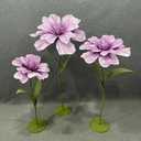 Set of 3 Giant Artificial Dahlia Flowers Wedding Decorations for Reception Huge Artificial EVA Flower for Birthday Party Wedding Arrangements Banquet Background Decor Shop Window Display (Purple)