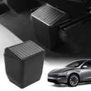 Shademax Rear Trash Can for Tesla Model Y Juniper 2026 2025 Center Console Organizer Backseat Storage Box Underseat Storage Tray Garbage Can Bin for Model Y Juniper Accessories Press Open Design Black