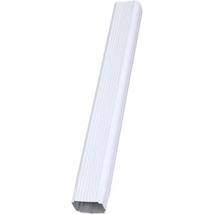 Moxweyeni 1 Pack 2 x 3 Inch, 30 Inch White Aluminum Downspout Extensions Roofing Gutter Downspout DIY Installation for Home Outdoor Drainage