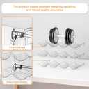 Yieach 2 Tier Stackable Wine Racks Countertop,Sturdy and Durable Wine Rack Free Standing Floor for Inside Cabinet,Clear Water Bottle Organizer and Wine Storage Racks Holder for Pantry,Table,Kitchen