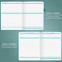 Clever Fox Income & Expense Tracker Large – Accounting & Bookkeeping Ledger Book for Small Business – 2-Year Record Notebook, A4 (Turquoise)