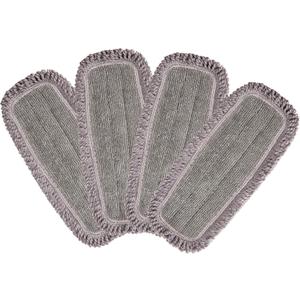 Microfiber Mop Pads 4 Pieces for Floor Cleaning,Fit CLEANHOME Dust Mop: B09PBPGSJ3, Twisted Microfiber Replacement Pads (Dark Grey)