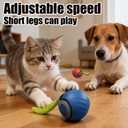 3 x Interactive Cat Toys for Indoor Cats & Dogs, 2025 Newly Upgraded Version Tail 3.0 Cat Toys, Smart Interactive Cat & Dog Toy Ball, Automatic Moving Ball Christmas Birthday Gift for Pets (Blue)