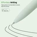 6pcs Gel Pens, 0.5mm Quick Dry Black Ink Fine Point Smooth Writing Pens, Cute Pens with Green Box for Journaling, Office, School Supplies