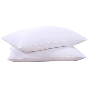 puredown® Goose Feathers and Down White Pillows with 100% Soft Cotton Cover, Bed Sleeping Hotel Collection Pillows Set of 2 King Size