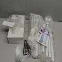 8FT Lighted Outdoor Christmas Tree, 340 LED Smart Cone Tree, Music Sync RGB Fairy Lights, LED Light Show, APP and Remote Control, Timer Function, Perfect for Outdoor Christmas Decorations