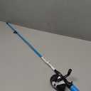 Zebco Roam Spincast Reel and Fishing Rod Combo, 6-Foot 2-Piece Fiberglass Fishing Pole with Comfort Grip Handle, Quickset Anti-Reverse Fishing Reel, Pre-Spooled with 10-Pound Zebco Line (Blue)