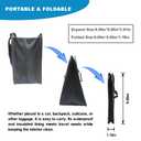 2 x Foldable Trash Can with 30 Bags- 1.85 Gallon Collapsible Trash Can, Waterproof Leak-Proof Auto Garbage Bin with Wide Opening for Car, SUV, Truck, RV (Black) (Small)