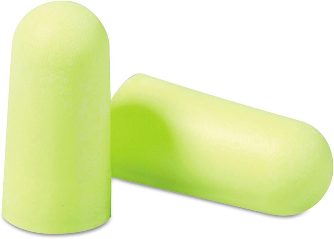3M 3121250 Ear Soft Uncorded Earplugs, 10/BX, Neon/Yellow