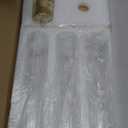 Hewory Gold Hurricane Candle Holders: Brass Candlestick Holders Set of 3 Tall Taper Candle Holders for Candlesticks Candle Sticks Holder Decor for Table Centerpiece Wedding Party Christmas Decorations