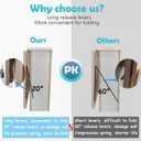 CLT 22" White Folding Shelf Brackets Max. Load 550 lb, Heavy Duty DIY Wall Mounted Shelf Bracket Space Saving for Table Work Bench, Pack of 2
