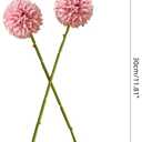 Artificial Flowers Chrysanthemum Ball Flowers Bouquet 10pcs Present for Important People Glorious Moral for Home Office Coffee House Parties and Wedding (Light Pink)