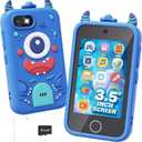 Kids Phone with Dual Camera, 3.5'' Touchscreen Kids Smart Phone for Boys Age 3-10 Christmas Birthday Gifts, Educational Toys Phone with Music Player, Habit Tracker, ABC Learning