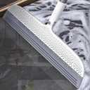 Rubber Squeegee Broom for Floors, 51.77" Long Handle Multi-Surface Magic Multifunction Broom, Pet Hair Remover Scraper for Laminate Carpets, Windows, Mirrors, Rugs, Hardwood, Tile Cleaning (X-Large)