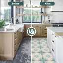 Peel and Stick Floor Tile: 20pcs11.81 * 11.81in self-Adhesive Floor Tile StickerWaterproof Vinyl Flooring for Bathroom/Kitchen/Bedroom/livingroom/Hallway(Green) (Dark Green Light Green and White)