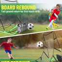 SPOYNAL 2-in-1 Soccer Rebounder Net with Dual-Sided Rebound Board