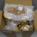 Baderke 48 Pack 4" Gold Crown Jar Candy Container Favors with Dome for Wedding, Bridal Shower, Baby Shower, Birthday, Candy Jars Decorations