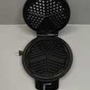 Mueller Heart 5 Waffle Maker, Norwegian Waffle Iron, Adjustable Browning Control & Nonstick, Cool Touch Handle, Easy to Clean, Small Kitchen Appliances