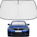 Front Windshield Sun Shade Foldable Sunshade Protector Custom Fit 2019-2025 BMW 3-Series 3 Series 330i Luxury, Sport Line, M Sport, M340i Sedan Accessories 2026 Upgrade