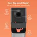 Brio 130 Series Top-Load Water Cooler Dispenser for 3- and 5-Gallon Bottles, Hot & Cold, Spill-Free Loading, Child Safety Lock, Energy Star 3.0, Black & Stainless