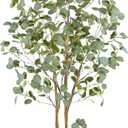 Warmplants Artificial Eucalyptus Tree, 6ft Tall Faux Eucalyptus Plant with Basket for Home Office, 72'' Fake Tree for Indoor Outdoor Livingroom Garden Floor Dcor