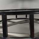 Panacea 86715 Plant Stand with Contemporary Design and 3-Tier Round Fold Out, 21-Inch Height, Black