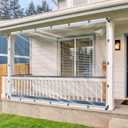 8x10ft Clear Waterproof Tarp with Grommets, Upgraded Edge Heat Fused Tear Resistant Clear Heavy Duty Tarps for Patio Fencing, Rain, Wind, Cold, Chicken Coops, and MoreWindproof Rope+Tie-Downs