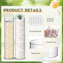 Nuogo 12 Pcs Plastic Clear Cylinder Vase for Home 12 Inch Acrylic Flower Clear Vase Centerpiece for Centerpieces Wedding Party Decorations