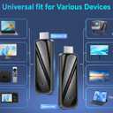 Wireless HDMI Transmitter and Receiver 328FT/100M,4K Decode Plug & Play Portable 5G+2.4G Wireless Display Adapter Extender Kit for Video and Audio to Monitor