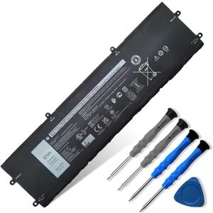 Dentsing 87Wh DWVRR Laptop Battery Replacement for Dell Inspiron 16 7620 2-in-1 Alienware x17 R1 R2 Alienware X15 R1 R2 Series 817GN 0017GN 0NR6MH 11.4V 7250mAh
