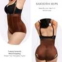 SHAPELLX High Waisted Shapewear for Women Tummy Control Body Shaper Fajas Colombianas Compression Bodysuit Control Panties, L