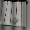 Folkulture Boho Hand Towels with Tassels for Bathroom Hanging and Decorative, Set of 2, 100% Cotton, 16" x 30" Inches (Hamilton Black and White)