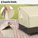 MR. COVER 3-Seater Outdoor Couch Cover Waterproof, 80 Inch Patio Furniture Covers Waterproof with All Weather Protection, Heavy Duty Outdoor Sofa Covers with Air Vent and Handles, Brown & Khaki
