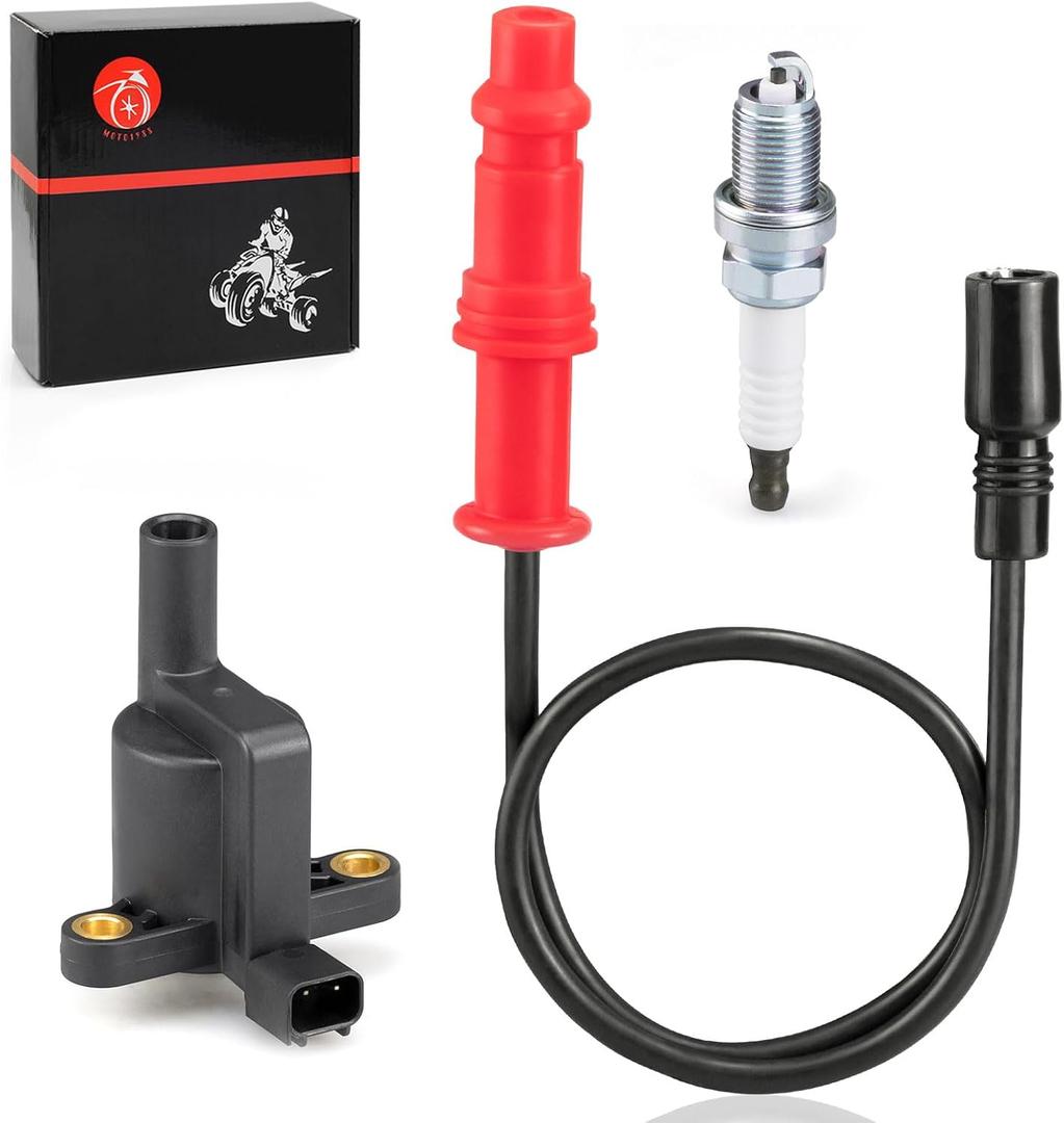 Ignition coil w/Wire Cap & Spark plug for Polaris Sportsman EPS/EFI/XP 550 2009-2014 Sportsman 500 EFI 2008-2014