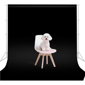 Black Photo Backdrop for Photoshoot Photography Background Studio Backdrop Streaming Video Shooting 8x10FT