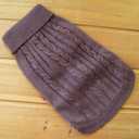 FAMI Dog Clothes Dogs Sweater Soft Puppies Clothing Winter Puppy Sweaters Warm Outfit for Dogs Small XS S Cat Apparel (Brown,Medium)