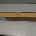 UNISHADES no Drill Cordless Roman Shades for Windows, 25" W × 64" H - 100% Blackout - Linen - Mist White