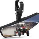 UTV Rear View Mirror, HD SXS UTV Center Mirror with Aluminum Clamp fits 1.5"-2.0" Roll Cage Mount, Compatible with Polaris RZR, Maverick Can Am X3, Pioneer, Talon, Kawasaki, CFMOTO, Yamaha