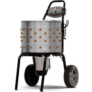 Yardbird 44204 Chicken Plucker, Easy On/Off Button, Integrated Hose and Cord Hooks, 20" Stainless Steel Tub, 1.2 HP Motor, 111 Natural Soft Fingers, Integrated Irrigation Ring and Included Y-Valve